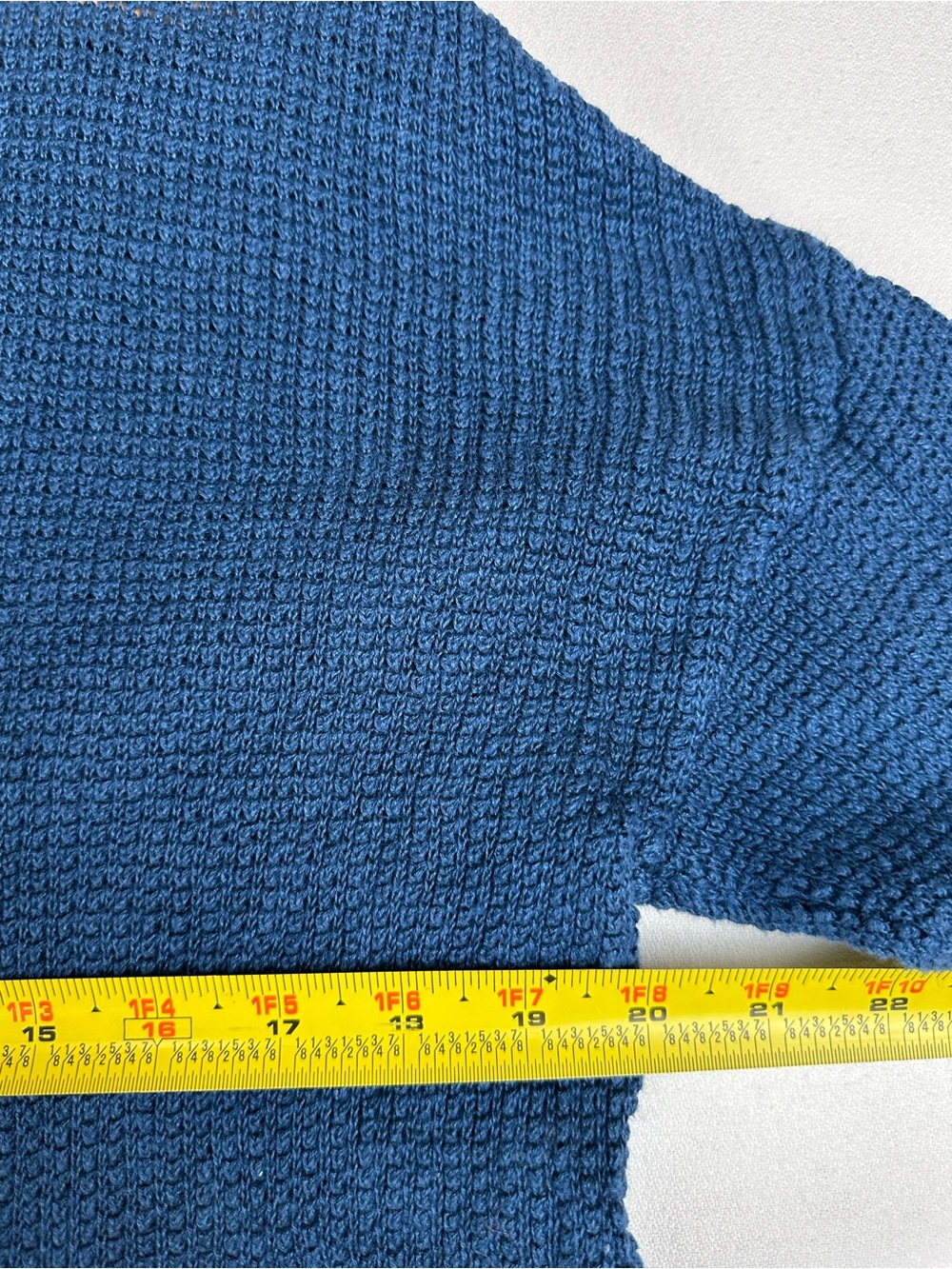 Onia Cropped Waffle Crewneck Pullover Sweater Linen Lightweight - Picture 9 of 10